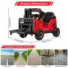 12V Kids Ride on Forklift Car, Toddles Electric Construction Car with Remote Control, Lifting Fork and Pallet, Low-Power Alarm, Music, USB and MP3 Player for Boys Girls, Red view 2