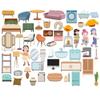 BEUNITONE Home Life Felt Board Pieces 50 Pcs Preschool Classroom Must Haves Felt Story Board for Early Learning Activities Home Theme Wall Felt Story Board Pieces Birthday Gifts view 1