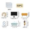 BEUNITONE Home Life Felt Board Pieces 50 Pcs Preschool Classroom Must Haves Felt Story Board for Early Learning Activities Home Theme Wall Felt Story Board Pieces Birthday Gifts view 3