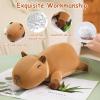 SQEQE Weighted Capybara Plush, Weighted Capybara Stuffed Animal, Cute Plushies Soft Pillow Toy Gift for Kids Adults 9.8 Inch, 0.8 Lbs view 3