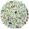 Cute Anime Turtle Waterproof Stickers for Kids Boys Girls, 50Pcs Kawaii Sea Turtle Vinyl Stickers Pack for Water Bottle,Laptop, Scrapbook, Skateboard, Tortoise Animals Party Favors view 1