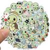 Cute Anime Turtle Waterproof Stickers for Kids Boys Girls, 50Pcs Kawaii Sea Turtle Vinyl Stickers Pack for Water Bottle,Laptop, Scrapbook, Skateboard, Tortoise Animals Party Favors view 3