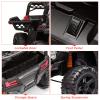 12V Kids Ride On Car Truck Toddlers Electric Car with Parent Remote Control, Spring Suspension, LED Lights, Open Doors, Safety Belt, AUX Port, Music, Spring Suspension Red view 3
