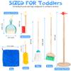 WOODMAM Wooden Kids Cleaning Set for Toddlers & Wooden 7-in-1 Activity Cube view 4