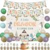 kreat4joy Dragon Baby Shower Decorations, Welcome Baby Shower Decorations Banner Cake Cupcake Toppers Balloons Backdrop for a Little Dragon Is On the Way Coming Soon Boy Girl view 1