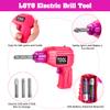 LOYO Kids Tool Set - Toddler Tool Set with Kid Tool Belt Tool Box & Electronic Toy Drill, Kids Construction Toys for Girls Boys Gift for Toddlers Girls Ages 3, 4, 5, 6, 7 Years Old view 2