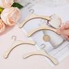 SUPERFINDINGS 12Pcs 12cm Wide Natural Wood Doll Clothe Hanger Navajo White Doll Dress Hanger Mini Pet Coat Hanger Doll Closet Accessories for Organizing Doll Skirt Scarf Pant Trouser view 3
