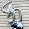 0 Number Balloons Silver 0 Balloons Number 40 Inch Number 0 Foil Mylar Balloons view 2