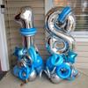0 Number Balloons Silver 0 Balloons Number 40 Inch Number 0 Foil Mylar Balloons view 4