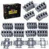 103pcs-City Train Tracks Extension Accessory Set, Compatible with Major City Train Sets 60205 60238, Railroad Building Toy for Kids, Gift for Train Enthusiasts-40 Curved 56 Straight 7 Crossing Rails view 1
