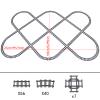 103pcs-City Train Tracks Extension Accessory Set, Compatible with Major City Train Sets 60205 60238, Railroad Building Toy for Kids, Gift for Train Enthusiasts-40 Curved 56 Straight 7 Crossing Rails view 3