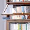 Snaweo Clear Acrylic Display Cabinet, Dustproof Showcase, Curio Display Case Cabinet, Flip-top Hovering Door Display Boxes, for Use in The Gaps in The Home (Size : Brown 80x31x140cm) view 4