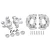 ToysCentral Basics Aluminum Alloy Steering Cup with Bearing &C Hub Carrier C Seat Base Set Compatible with LOSI 1/18 Mini LMT 4X4 4WD RC Car Upgrades Parts Accessories(Sliver) view 1
