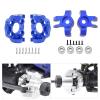 ToysCentral Basics Aluminum Alloy Steering Cup with Bearing &C Hub Carrier C Seat Base Set Compatible with LOSI 1/18 Mini LMT 4X4 4WD RC Car Upgrades Parts Accessories(Sliver) view 2