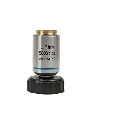 5X 10X 20X 50X 100X Infinity Microscope Objective Achromatic Long Working Distance Metallographic Microscope Parts 20.2MM (Size : FL 50X)