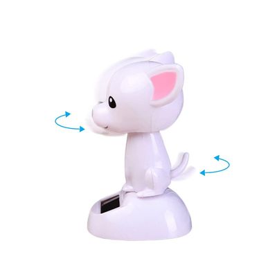 SEADEAR Puppy Doll Car Dashboard Ornaments, Doll Solar Dancing Toy Shaking Puppy Dashboard Ornament for Car Office Desk Home Decor