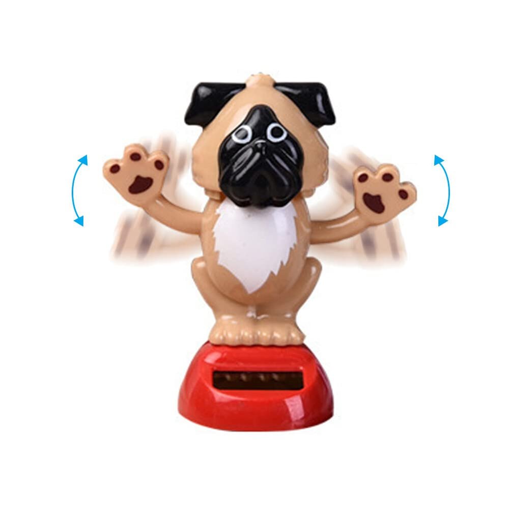 SEADEAR Puppy Doll Car Dashboard Ornaments, Doll Solar Dancing Toy Shaking Puppy Dashboard Ornament for Car Office Desk Home Decor