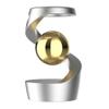 Apqdw Kinetic Desk Toy, Fidget Toys for Adults with ADHD, Fidget Toys for Kids with Autism, Kinetic Desk Spinning Toy Ball (Silver Gold) view 1