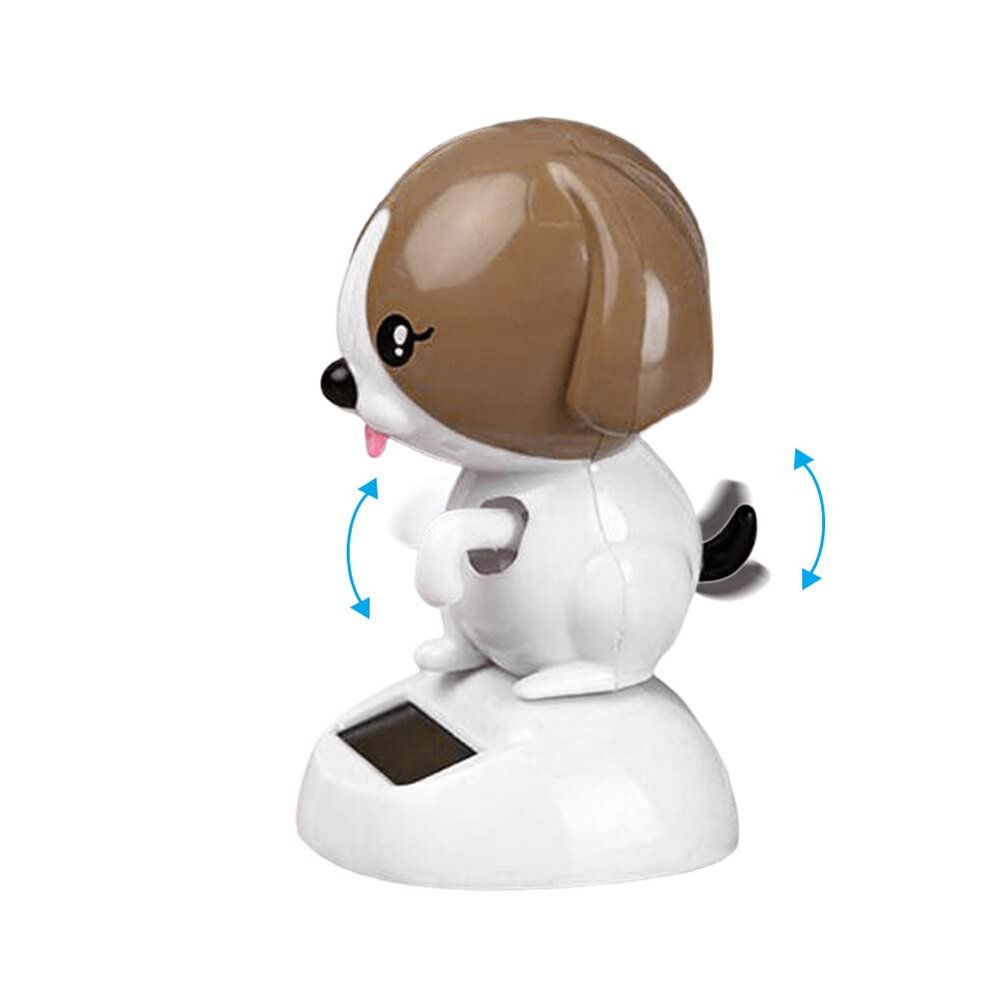 SEADEAR Puppy Doll Car Dashboard Ornaments, Doll Solar Dancing Toy Shaking Puppy Dashboard Ornament for Car Office Desk Home Decor