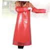 ABOOFAN Grooming Apron Dishwashing Bbq Cooking Apron Red Oversleeve Kitchen Cooking Hanging Neck view 4