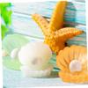 balacoo 12Pcs Resin Shell Decors Seashell Pearl Figurines Decorate Accessories Mini Mini Resin Shell Ornament Fish Tank Tiny Shell Figures Resin Small case Statue, 2.90X2.30X0.50CM view 2