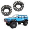2PCS Heavy Brass Wheel Knuckle Counterweights Vehicle Scale Accessories for SCX10 II 90046 RC Crawler Car Upgrade Parts, Black, Rustproof, Wearproof, view 3