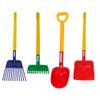 Spielstabil Four Seasons Pack of Sand Toys - Children's & Toddler Outdoor Toys, Long Handled Beach Shovel, Leaf Rake, Flat Snow Shovel & Garden Rake view 1