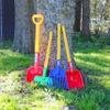 Spielstabil Four Seasons Pack of Sand Toys - Children's & Toddler Outdoor Toys, Long Handled Beach Shovel, Leaf Rake, Flat Snow Shovel & Garden Rake view 2