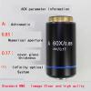 195 Microscope Lens 4X10X20X40X 60X100X Plan Infinity Achromatic Objective Biological Microscope Parts And Accessories (Size : 100X) view 4