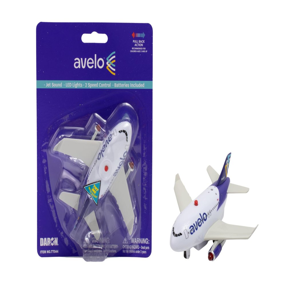 Avelo Pullback - Stylized Aircraft 5"