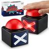 ArtCreativity Buzzer with Lights and Sounds - Set of 2 - Game Show Buzzer Buttons for Family Game Night and Trivia - Lights Up Red and Makes Loud Buzz Sound - Answer Buzzer Set view 1