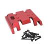 B Baosity RC Center Gearbox Mount Plate Part Replaces Accessories Upgrades for MN128 MN86 MN86S 1/12 RC Rock Crawler Car Toy Hobby, red, 74mmx67mmx18.5mm view 1
