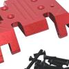 B Baosity RC Center Gearbox Mount Plate Part Replaces Accessories Upgrades for MN128 MN86 MN86S 1/12 RC Rock Crawler Car Toy Hobby, red, 74mmx67mmx18.5mm view 2