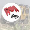 B Baosity RC Center Gearbox Mount Plate Part Replaces Accessories Upgrades for MN128 MN86 MN86S 1/12 RC Rock Crawler Car Toy Hobby, red, 74mmx67mmx18.5mm view 3