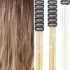 Haounlai 6-piece metal wire hair gold shiny colorful gold and silver gift box BB clip single card wig suit, Magic Green view 2