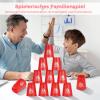 yeesport 24 Pcs Sport Stacking Cups, Sport Training Game for Challenge Competition, Plastic Stacking Cups, Classic Family Game for Kids and Adults, Blue+Red view 4