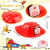Restroma 36 Pack Kids Plastic Firefighter Hat Bulk Fireman Costume Hat Fire Chief Toy Helmet for Child Birthday Halloween Role Play Costume Accessory view 2