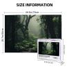 Rain in The Woods Puzzles 1000 Pieces Jigsaw Puzzles Personalized Puzzle Wooden Picture Puzzle for Adults Photo Puzzle Art Wall Hanging Decor for Birthday Wedding Valentine's Day Anniversary view 3