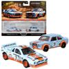 Hot Wheels Premium 2 Pack Lancia Rally 037 / Fiat 131 Abarth Vehicle Toy Minicar 3 Years Old Blue HRR81 view 1