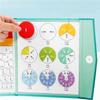 Nangrui Magnetic Fraction Educational Puzzle,2024 New Magnetic Fraction Tiles & Fraction Circles, Magnetic Fraction Puzzle, Fractions Manipulatives Educational for Elementary School (Color2pcs) view 2