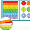 Nangrui Magnetic Fraction Educational Puzzle,2024 New Magnetic Fraction Tiles & Fraction Circles, Magnetic Fraction Puzzle, Fractions Manipulatives Educational for Elementary School (Color2pcs) view 3