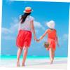 CALLARON 1pc Boys and Girls Straw Beach Bag for Girls Hand Bags Purses Bow Purse in Khaki view 2