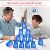 yeesport 48 Pcs Sport Stacking Cups, Sport Training Game for Challenge Competition, Plastic Stacking Cups, Classic Family Game for Kids and Adults, Red+Blue+Green+Orange view 4
