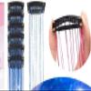 Haounlai 6-piece metal wire hair gold shiny colorful gold and silver gift box BB clip single card wig suit view 3