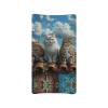 XXQGOMG Changing Pad Covers for Boys Girls, Fancy Cat Diaper Changing Table Pad Cover Soft Breathable Changing Mat Cover for 32''x16" Cute Birthday Gifts for Baby view 1
