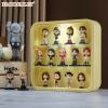 Naconmlet Clear Display Case, Figures with Light, Wall-Mounted Display Cases 3-Layer Storage Box with Door, Dust Proof, Moisture Proof, Suitable for Pop Mart, Collectibles Mini Figures Toys view 2