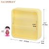 Naconmlet Clear Display Case, Figures with Light, Wall-Mounted Display Cases 3-Layer Storage Box with Door, Dust Proof, Moisture Proof, Suitable for Pop Mart, Collectibles Mini Figures Toys view 3