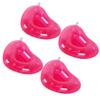 Abaodam 4pcs Inflatable Pink Heart Shape Drink Holders for Pool and Beach Parties Lightweight PVC Cup Float Mats for Summer Fun for Beer and Beverage Enjoyment view 1