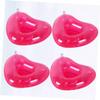 Abaodam 4pcs Inflatable Pink Heart Shape Drink Holders for Pool and Beach Parties Lightweight PVC Cup Float Mats for Summer Fun for Beer and Beverage Enjoyment view 2