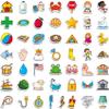 50 PCS CVCC & CCVC Object Magnets, Magnetic Thickened Fridge Magnets Adorable Educational Learning Toys for Preschooler, Kindergarteners, Kids 4+ view 1